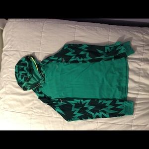 Nike women’s long sleeve with hood running shirt